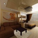 Design do quarto sala de estar