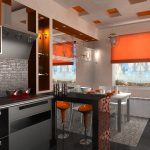 tabourets de bar dans la conception de la cuisine