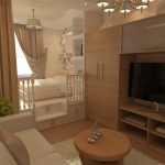Design do quarto sala de estar