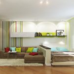 Design de interiores de quarto de sala de estar