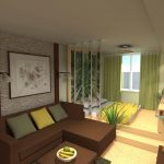 Sala de estar quarto em um pequeno apartamento