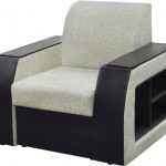Fauteuil-lit avec étagères