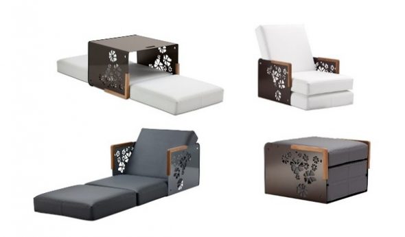 Fauteuil convertible de style japonais