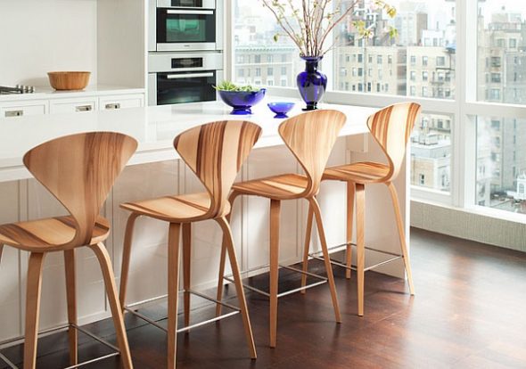 tabourets de bar en bois