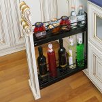 porte-bouteilles avec différents compartiments