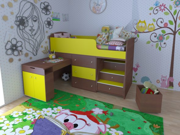 lit mezzanine pour un enfant