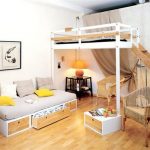 chambre d'enfant avec lit superposé