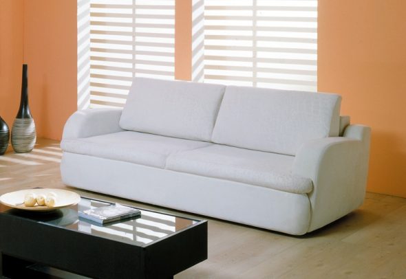Canapé Eurobook pliant blanc