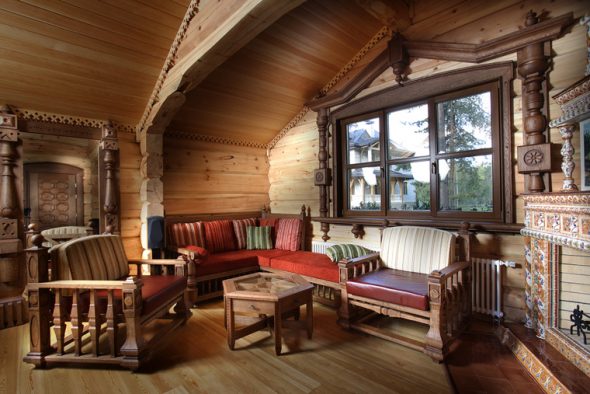 meubles en bois de style campagnard