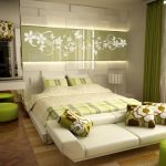 chambre dans les tons de vert