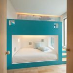lit superposé turquoise