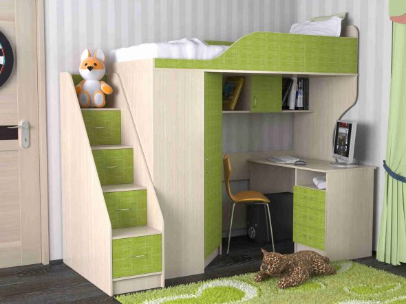 armoire lit superposé