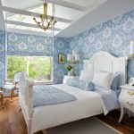couleur bleue à l'intérieur de la chambre