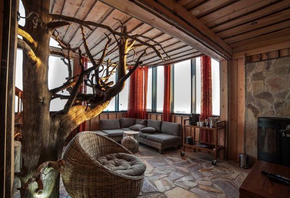 mobilier design en bois de style campagnard