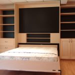 exemple d'un lit double dans le placard