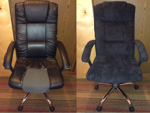 transport de chaise d'ordinateur