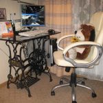 chaise d'ordinateur beige