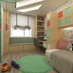 Canapé-lit dans la chambre des enfants
