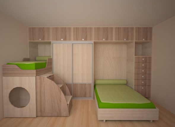 Lit pliant pour une chambre d'enfant