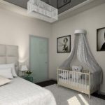 lit bébé avec les parents dans la chambre