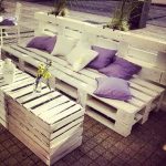 meubles de palettes pour le chalet d'été