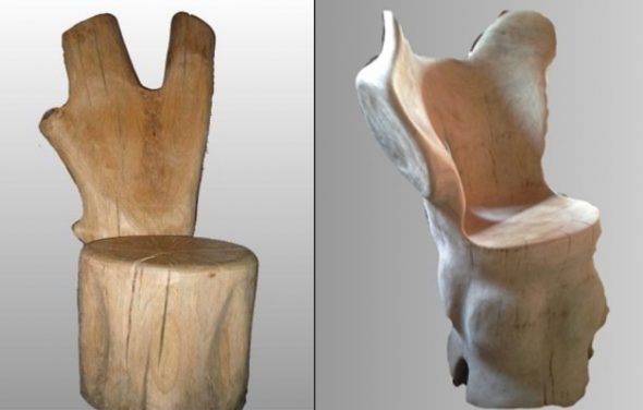 tabouret de tabouret avec dossier