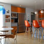 tabourets de bar rouges