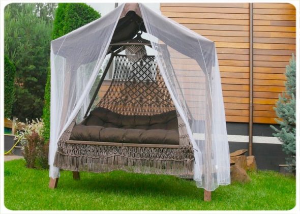 hamac avec tulle