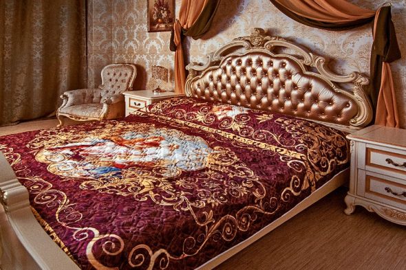 Housse matelassée Amora Brown