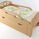 Lit coulissant en bois