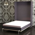 Lit armoire à la mode et élégant