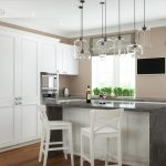 tabourets de bar design cuisine classique