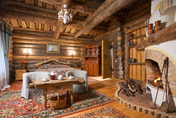 meubles en bois de style campagnard