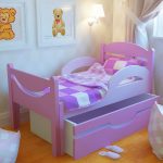 Lit coulissant élégant pour les filles à l'intérieur