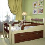 Lit coulissant élégant pour un enfant à l'intérieur