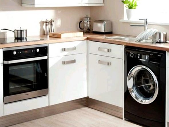 cuisine high-tech lave-linge
