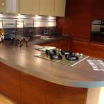 comptoir de cuisine avec ourlet