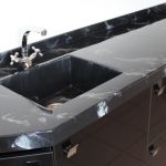 socle de table noir