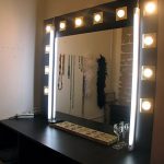 table de maquillage noir