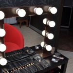 table de maquillage noir