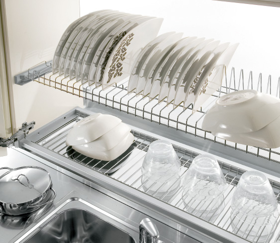 séchoir dans la cuisine