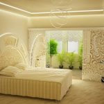 couleur vanille dans la conception de la chambre