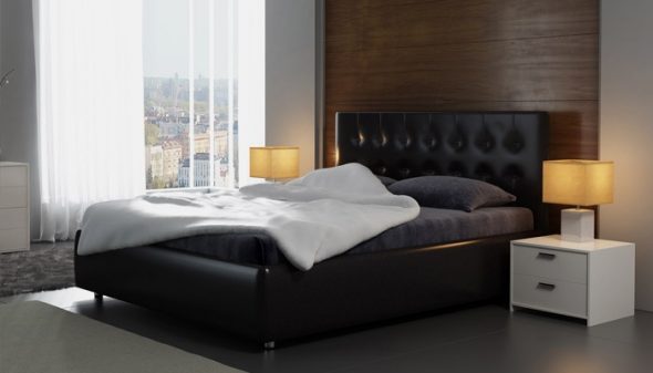 pouf noir