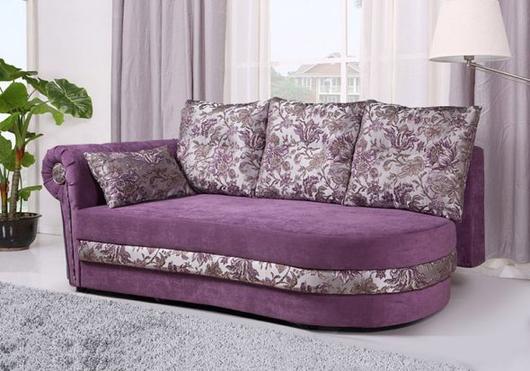 pouf violet