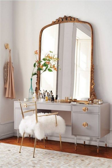 coiffeuse avec miroir