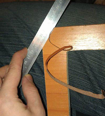 enlever le bord en excès