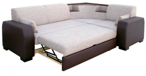 Sofá-cama de canto confortável
