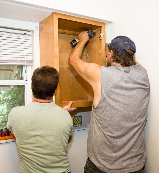 installation d'armoires de cuisine