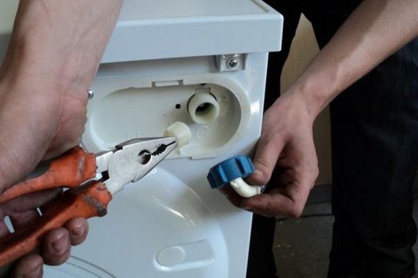 installation de machine à laver