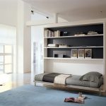 salon avec un lit pliant